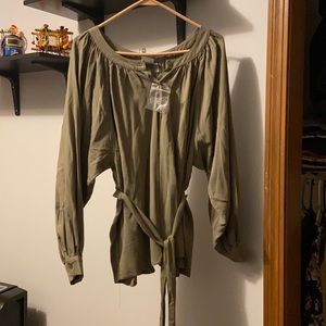 Green asos blouse NEW